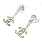 Chanel Earrings Coco Mark CC Abe124 B24 B Silver Accessorie — view 5