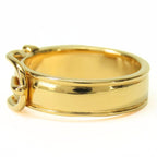 Hermes Scarf Ring Santure Metal Gold Belt Motif Accessory Plated — view 2