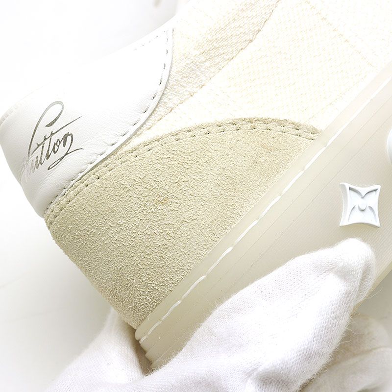 Louis Vuitton Ori Line Damier Giant Low Cut Sneakers 1 A9 Yu9 5.5 White — view 8