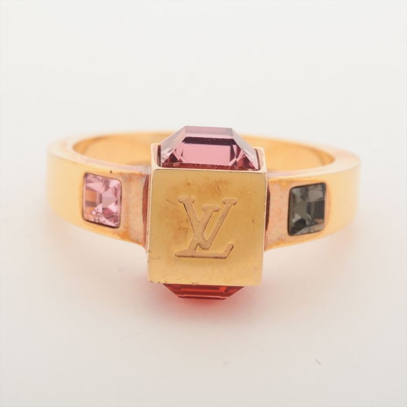 Louis Vuitton Burg Gamble Ring M GP And Rhinestone — view 5