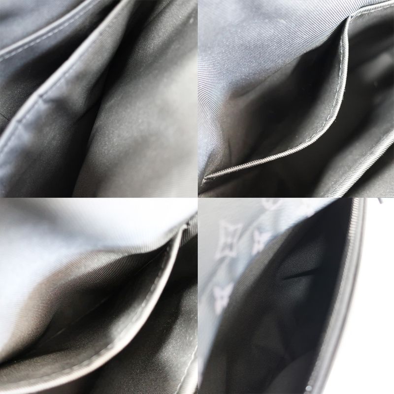 Louis Vuitton Saumur Backpack Rucksack Black Monogram Eclipse — view 7