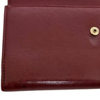 Chanel Bifold Long Wallet Bordeaux Burgundy Coco Mark — view 9