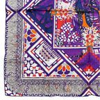 Christian Dior Stole Shawl Scarf Accessories Small Silk Pattern Purple Multicolo — view 5