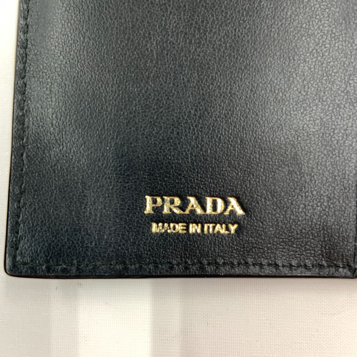 Prada Saffiano Triangle Logo Long Wallet 1 Mv025 Black — view 8