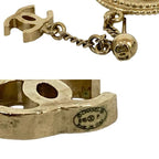 Chanel Vintage Coco Mark Coin Motif Earrings Accessories 15BP — view 3
