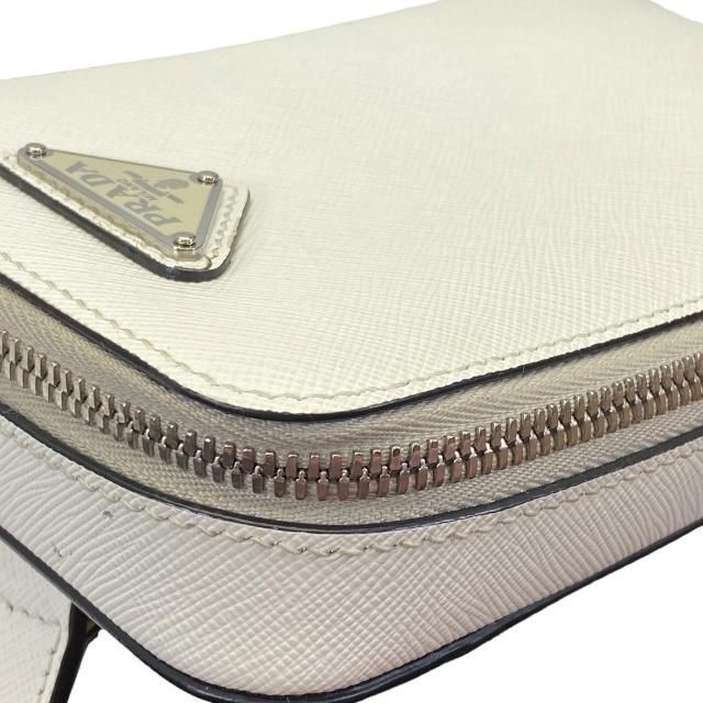 Prada 2 Vz039 Shoulder Bag Body Mini Triangle Logo Leather White — view 8