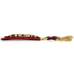 Prada Logo Key Ring Red Saffiano 1 Pp067 Leather — view 3