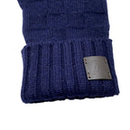 Louis Vuitton Gloves Gon Helsinki Cashmere Damier Perforated Logo — view 8