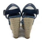 Louis Vuitton Sandals Wedge Sole Starboard Line Sky Blue — view 5