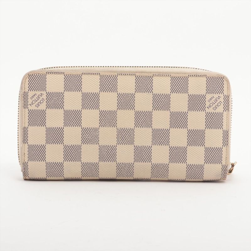 Louis Vuitton Damier Azur Zippy Wallet Round Zip Long — view 6