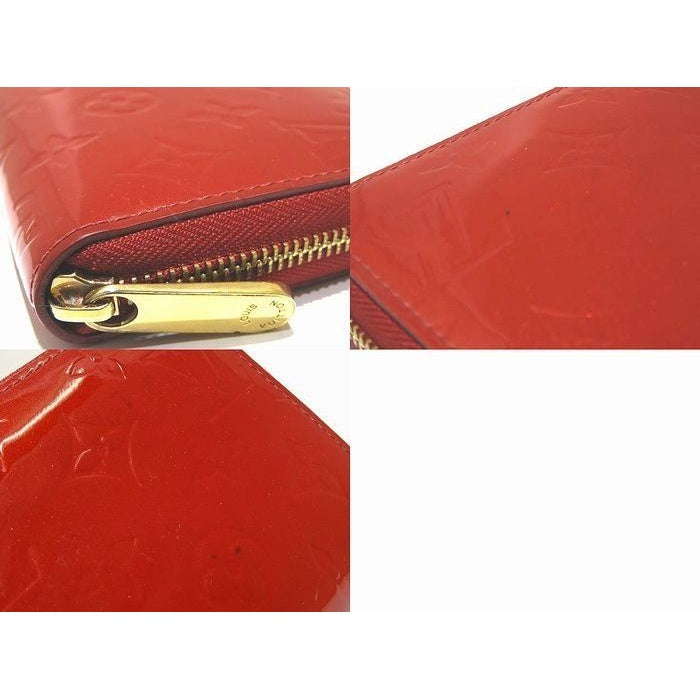 Louis Vuitton Zippy Wallet Long Vernis Pomme D'amour Red Enamel 4 — view 4