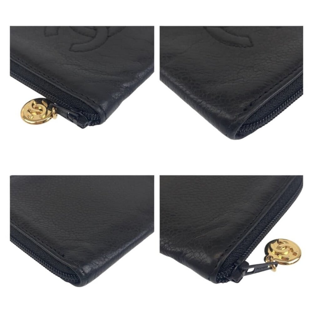 Chanel CC Vintage Caviar Timeless Coin Purse Pouch Key Chain Charm Bag — view 6