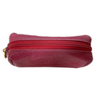 Chanel CC Caviar Leather Coin Case Cosmetic Makeup Pouch Pink — view 4