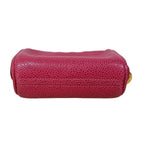 Chanel CC Caviar Leather Coin Case Cosmetic Makeup Pouch Pink — view 3