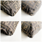 Fendi FF Vintage Zucca Canvas Mini Bag Small Handbag Tan Brown Y2 — view 7