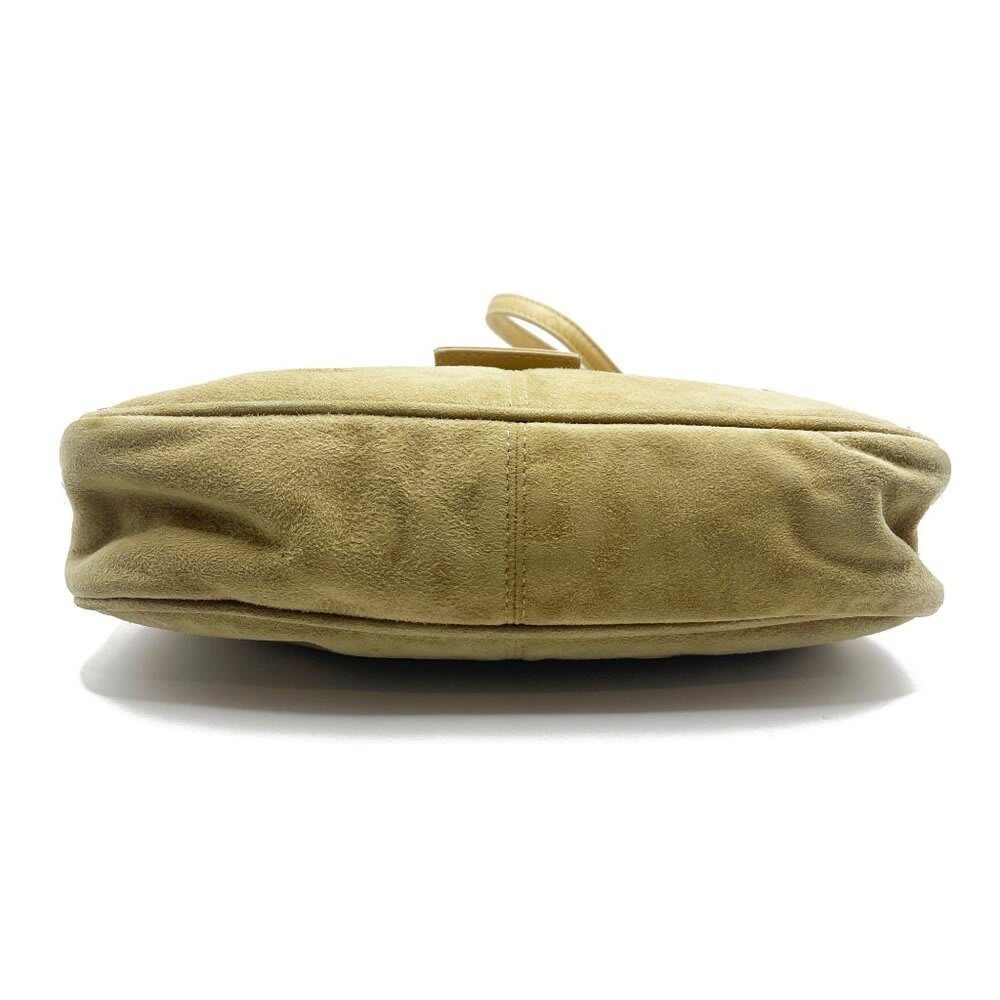 Fendi Mamma Zucca Baguette Pouch Tan Beige Flap Bag Purse — view 8
