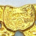Chanel Brooch CC Vintage Gold Pin Rhinestone Crystal — view 5