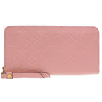 Louis Vuitton Monogram Empreinte Leather Zippy Long Wallet Rose Poudre Pink — view 3