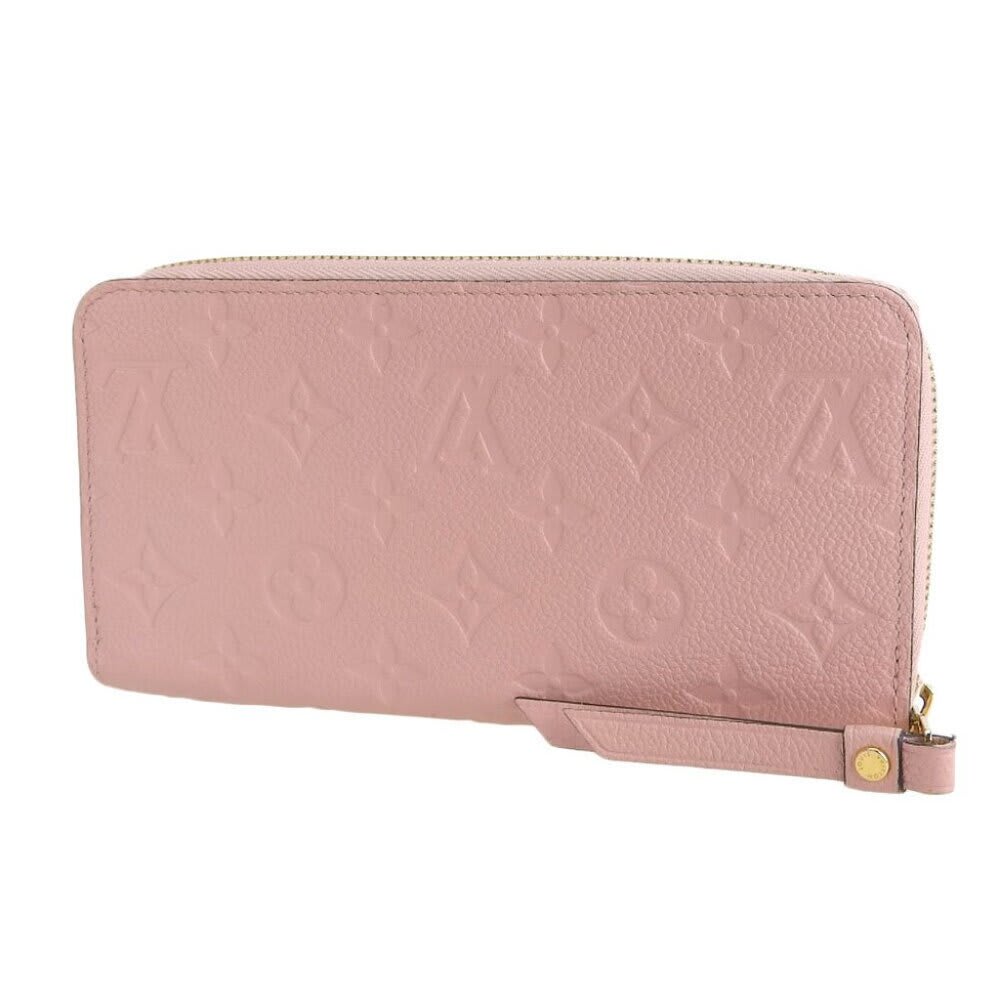 Louis Vuitton Monogram Empreinte Leather Zippy Long Wallet Rose Poudre Pink — view 4