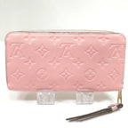 Louis Vuitton Monogram Empreinte Leather Zippy Long Wallet Rose Poudre Pink — view 6