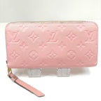 Louis Vuitton Monogram Empreinte Leather Zippy Long Wallet Rose Poudre Pink — view 5