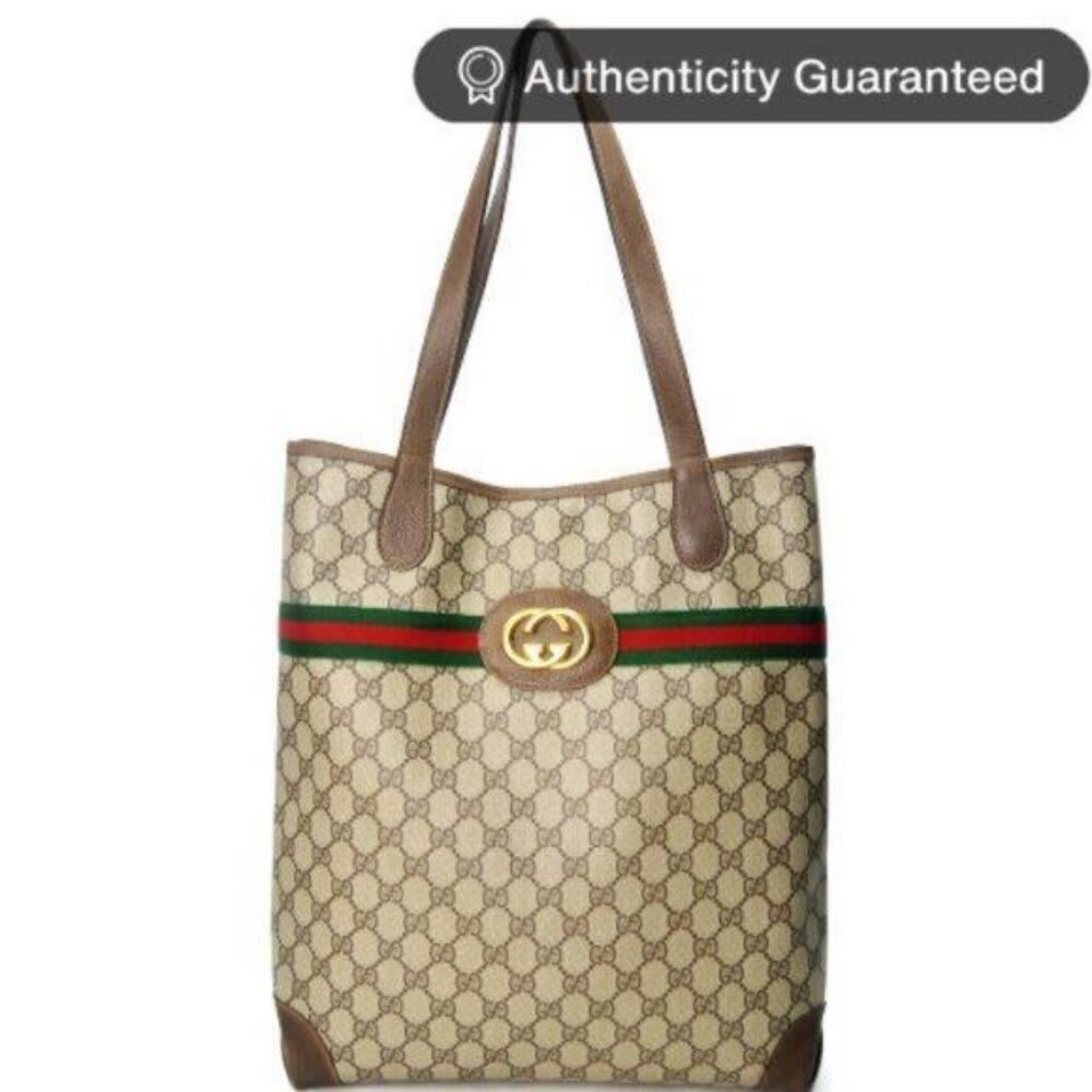 Gucci GG Marmont Sherry Large Tote Canvas Ophidia Shoulder Bag Handbag — view 3