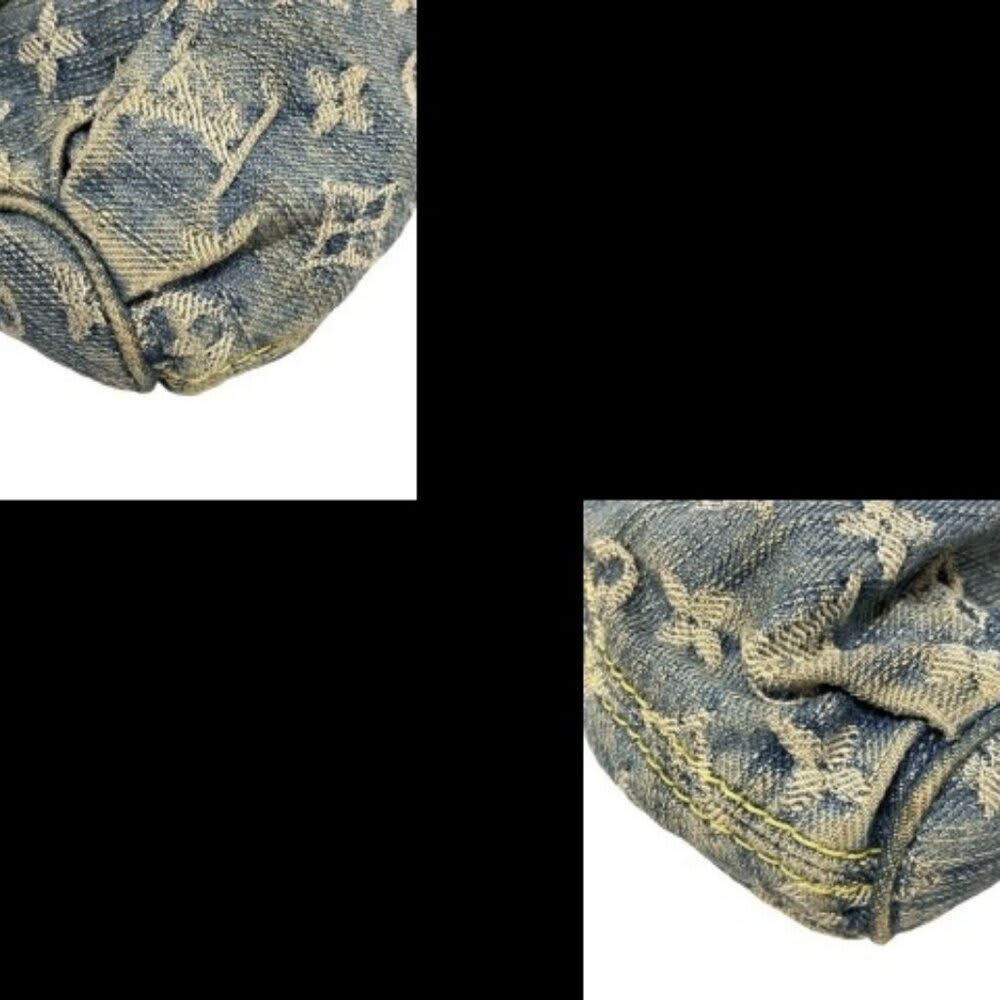 Louis Vuitton Denim Mini Pleaty Vintage Pouch Pochette Bag Monogram — view 7