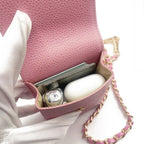 Chanel Vintage Mini Flap Caviar Leather Pouch Cigarette Case Crossbody — view 8