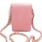 Chanel Vintage Mini Flap Caviar Leather Pouch Cigarette Case Crossbody — view 9