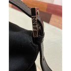Fendi Mamma Zucca Bucket Baguette Shoulder Flap Bag Black Purse Tote — view 6