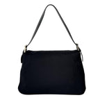 Fendi Mamma Zucca Bucket Baguette Shoulder Flap Bag Black Purse Tote — view 4