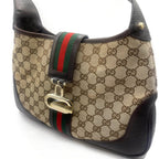 Gucci GG Jackie Sherry Web Canvas Shoulder Bag Charm Ophidia — view 7