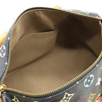 Louis Vuitton Speedy 30 Monogram Multicolor Sac Bag Black Tote Handbag — view 8