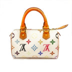 Louis Vuitton Mini Nano Speedy Monogram Multicolor Sac Bag HL White
