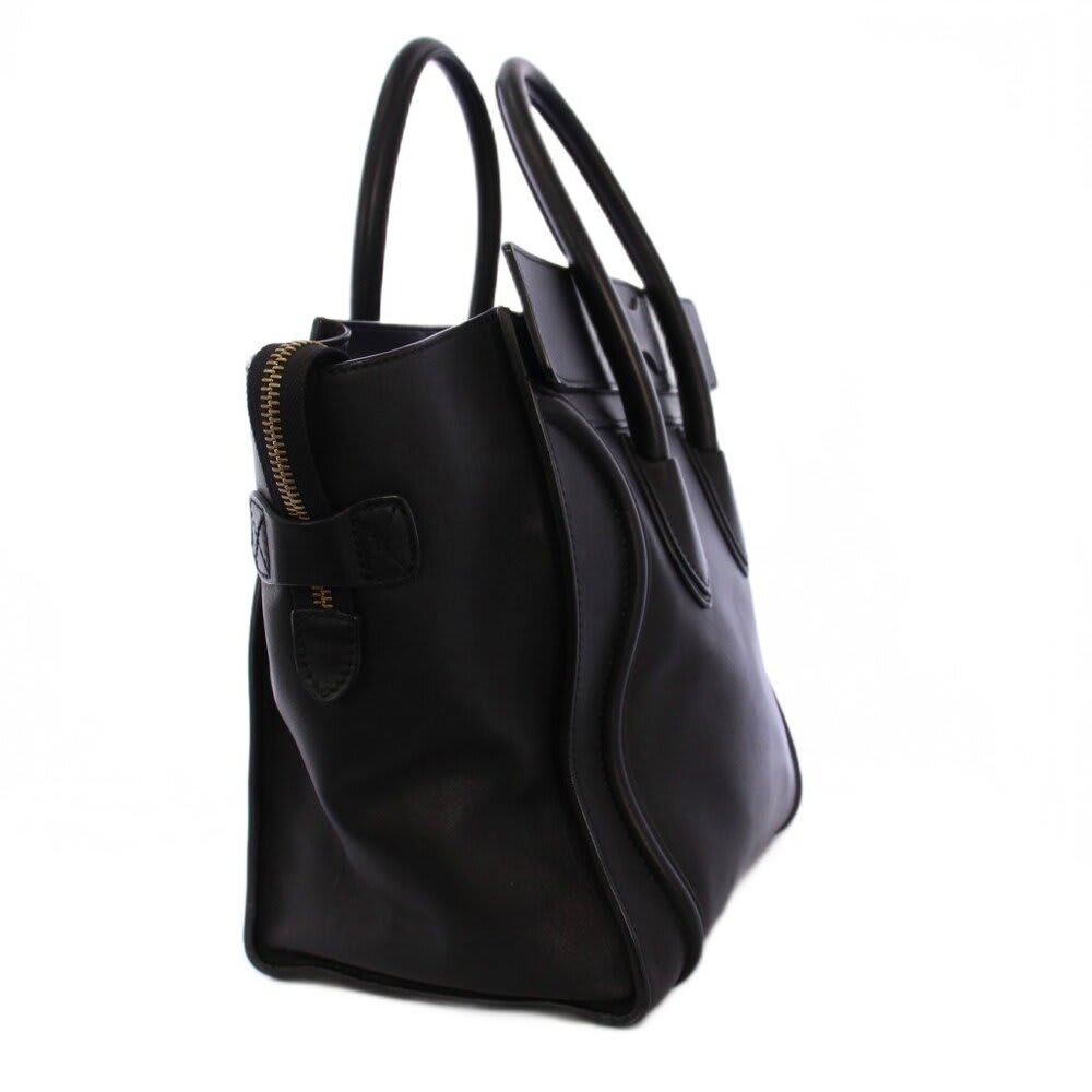 Celine Luggage Phantom Shopper Tote Bag F Black Purse — view 3