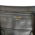 Celine Luggage Phantom Shopper Tote Bag F Black Purse — view 7