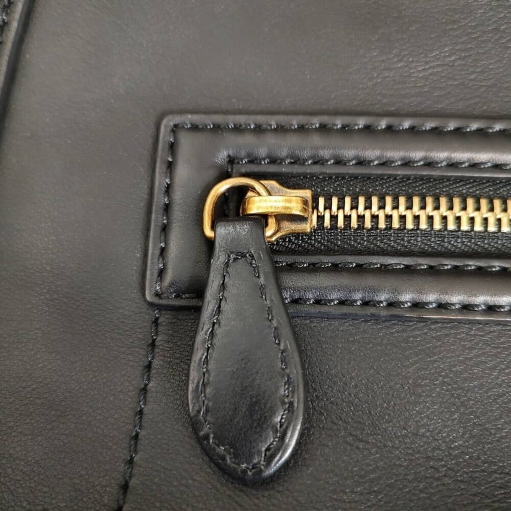 Celine Luggage Phantom Shopper Tote Bag F Black Purse — view 8