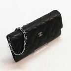 Chanel CC Classic Caviar Flap Wallet Chain Shoulder Crossbody Black — view 5