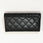 Chanel CC Classic Caviar Flap Wallet Chain Shoulder Crossbody Black — view 6