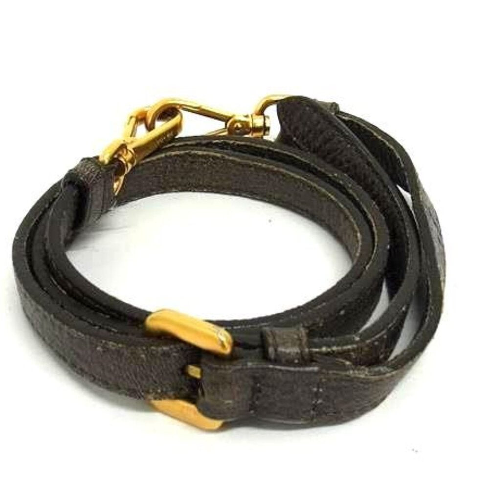 Prada Leather Shoulder Strap For Bag Crossbody Men Women Brown Bl8207 — view 3