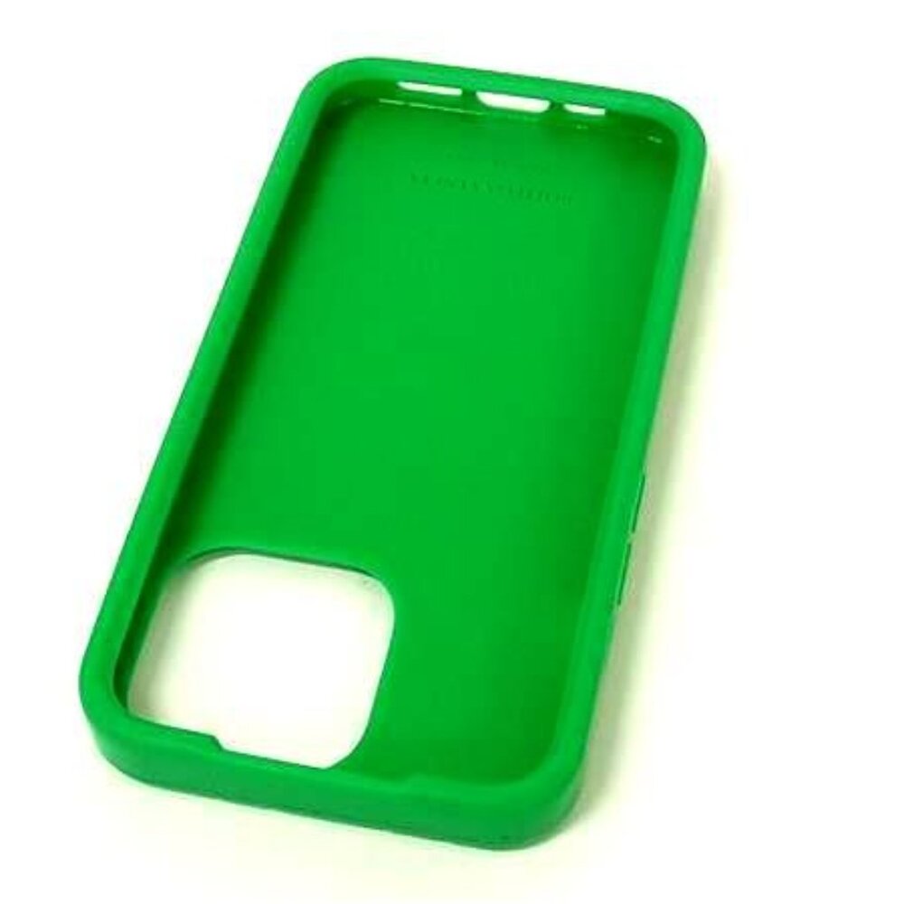 Bottega Veneta Intrecciato Rubber Iphone14 pro Phone Case In Green Bk9568 — view 3