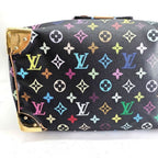 Louis Vuitton Speedy 30 Monogram Multicolor Sac Bag Black Tote Handbag