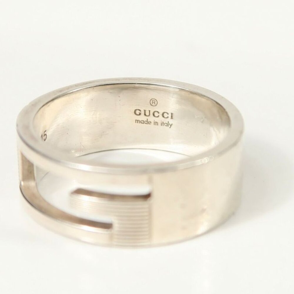 Gucci Ring Size 15 Interlocking G Logo — view 9