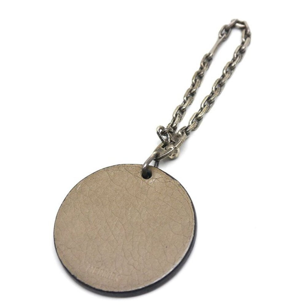 Hermes Key Holder Bag Charm Animal Cabas Grayish — view 2