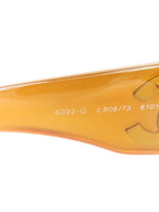 Chanel CC Vintage Logo Mother of Pearl Sunglasses 6022-Q Brown Amber — view 9