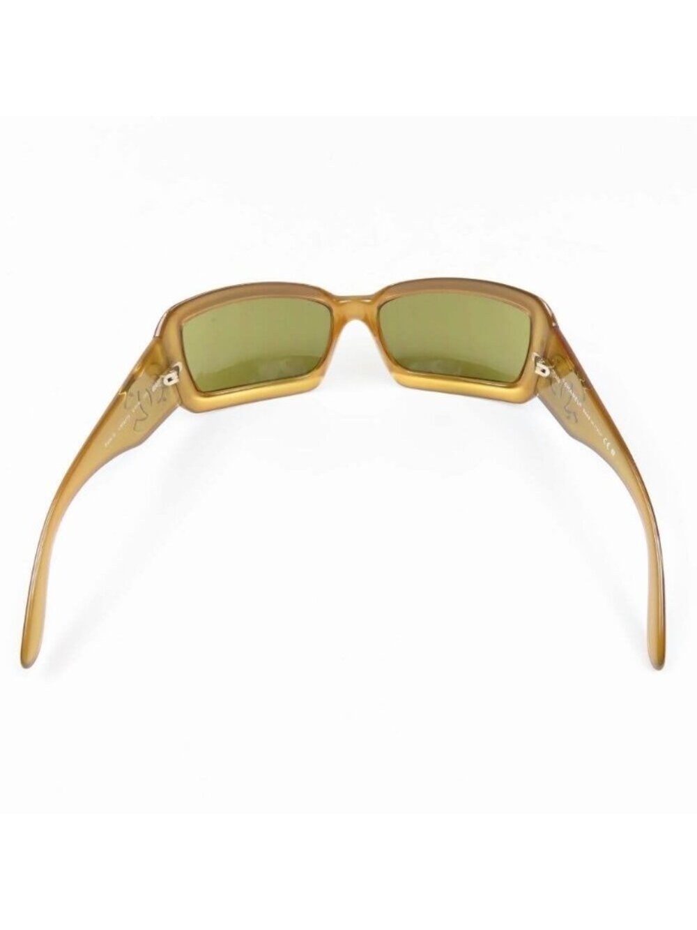 Chanel CC Vintage Logo Mother of Pearl Sunglasses 6022-Q Brown Amber — view 5