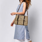 Gucci GG Supreme Web Canvas Sherry Messenger Bag Monogram Flap Tote — view 5