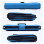 Hermes Bearn Mini Chevre Bifold Wallet Blue — view 9