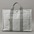 Hermes New Fourre Tout MM Tote Bag Canvas Gray Black