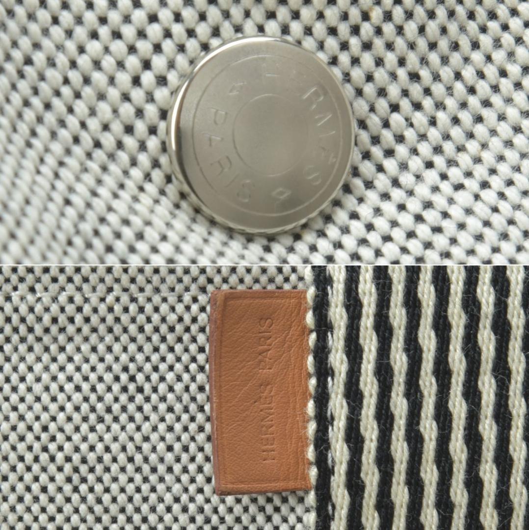 Hermes New Fourre Tout MM Tote Bag Canvas Gray Black — view 8